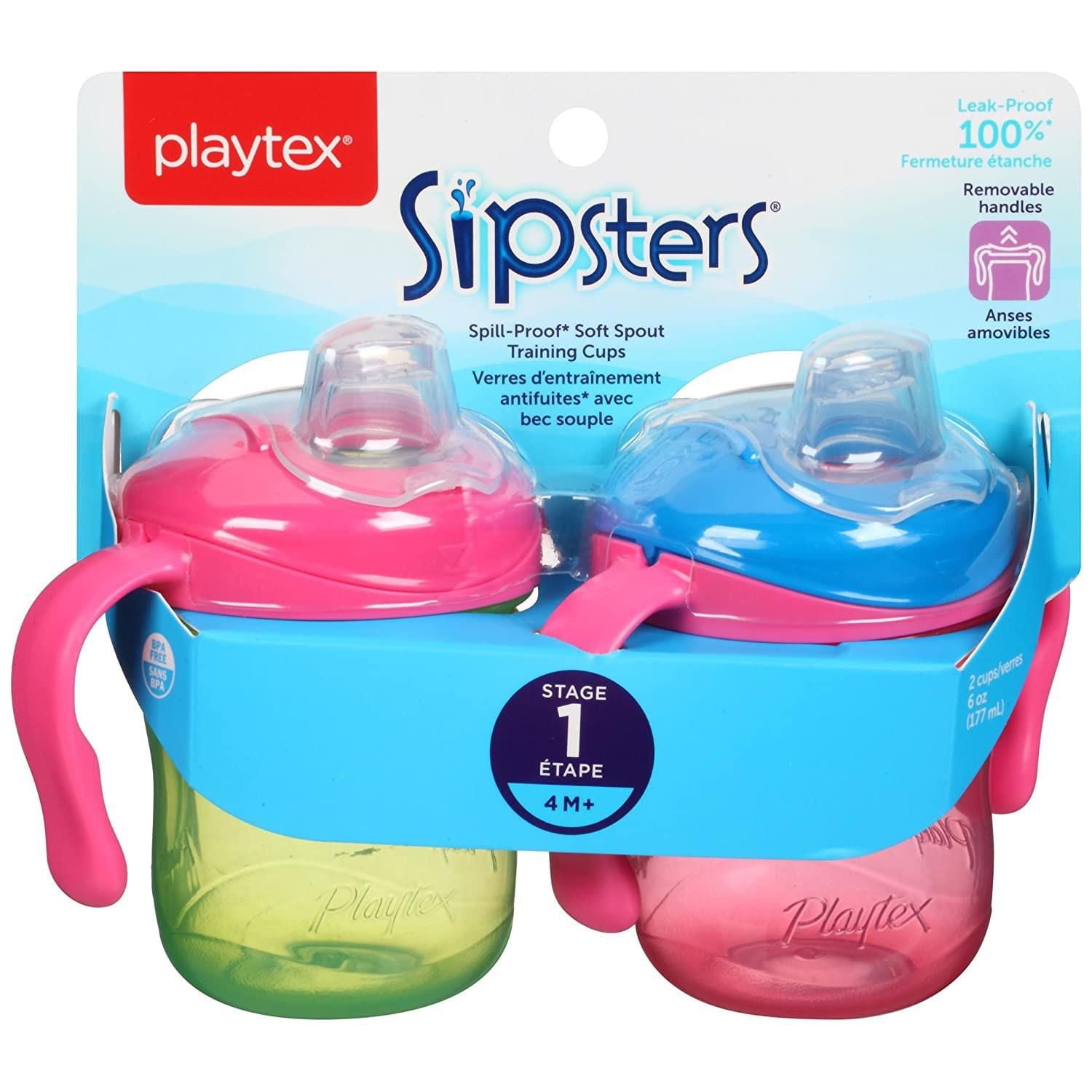 Playtex Baby Sipsters Spill-Proof Soft Spout Training Cups