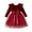 Red, variant on Kids Tutu Dress Ruffles Long Sleeve Red Velvet Girls Dress Glitter Girls Tulle Dress Winter Dress Girl Valentine Dress 9-10 Years