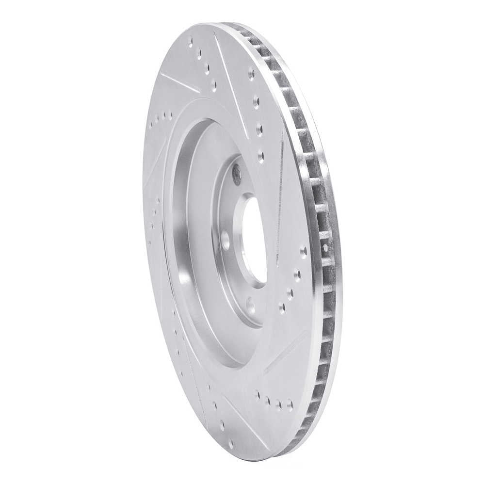 Dynamic Friction Company 631-73046L DFC Brake Rotor - Drilled And Slotted - Silver