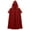 Red, variant on Halloween Hooded Cape for Men Women Black Red Green Blue Brown Cloak Halloween Party Wear, Green, One Size