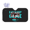 thumbnail image 1 of XMXY Car Sun Shade Windshield, Eat Sleep Game Blue Pattern Automotive Front Window Sun Visor for Cars SUV Trucks, Medium Size, 1 of 8