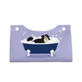 thumbnail image 4 of Lsque Bernese Mountain Dog Sitting Bath Tub Printed Long Tissue Box Cover Holder, Facial Paper Organizer Dispenser,Triangle with Bottom Belt, PVC Leather Decorative Organizer, 4 of 9