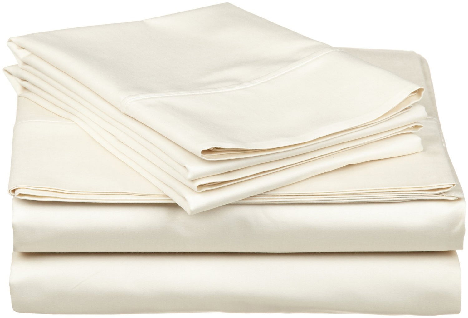4 PCs Sheet Set Extra Deep Pocket Organic Cotton Solid Colors King Size