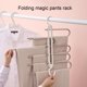 thumbnail image 4 of Perchero plegable 5 en 1 para pantalones, colgador telescópico de acero inoxidable para pantalones, colgador de almacenamiento con Clip para pantalones, 4 of 8