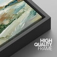 thumbnail image 5 of PixonSign Framed Wall Art Set Pastel Watercolor Blue Sky Mountain Range Landscape Canvas Print Nature Wilderness Modern Art Decorative Scenic Relax/Calm for Bedroom - 16"x24"x3 Panels Black, 5 of 5