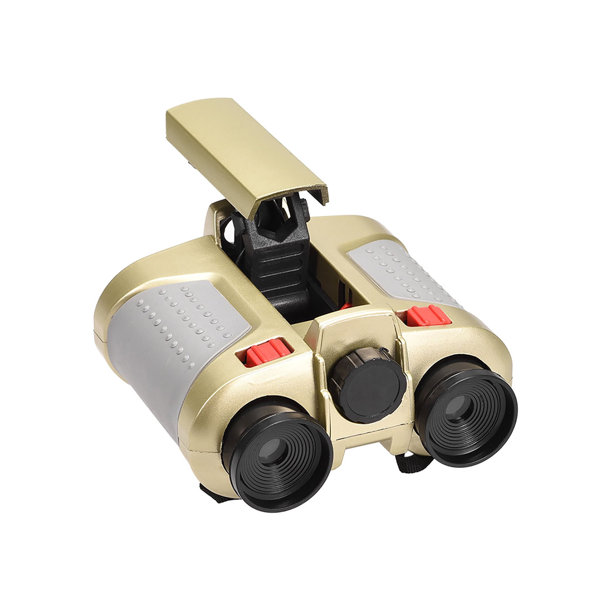 Toy Binoculars 4X30 Compact Zoom Binoculars Green Film with Popup