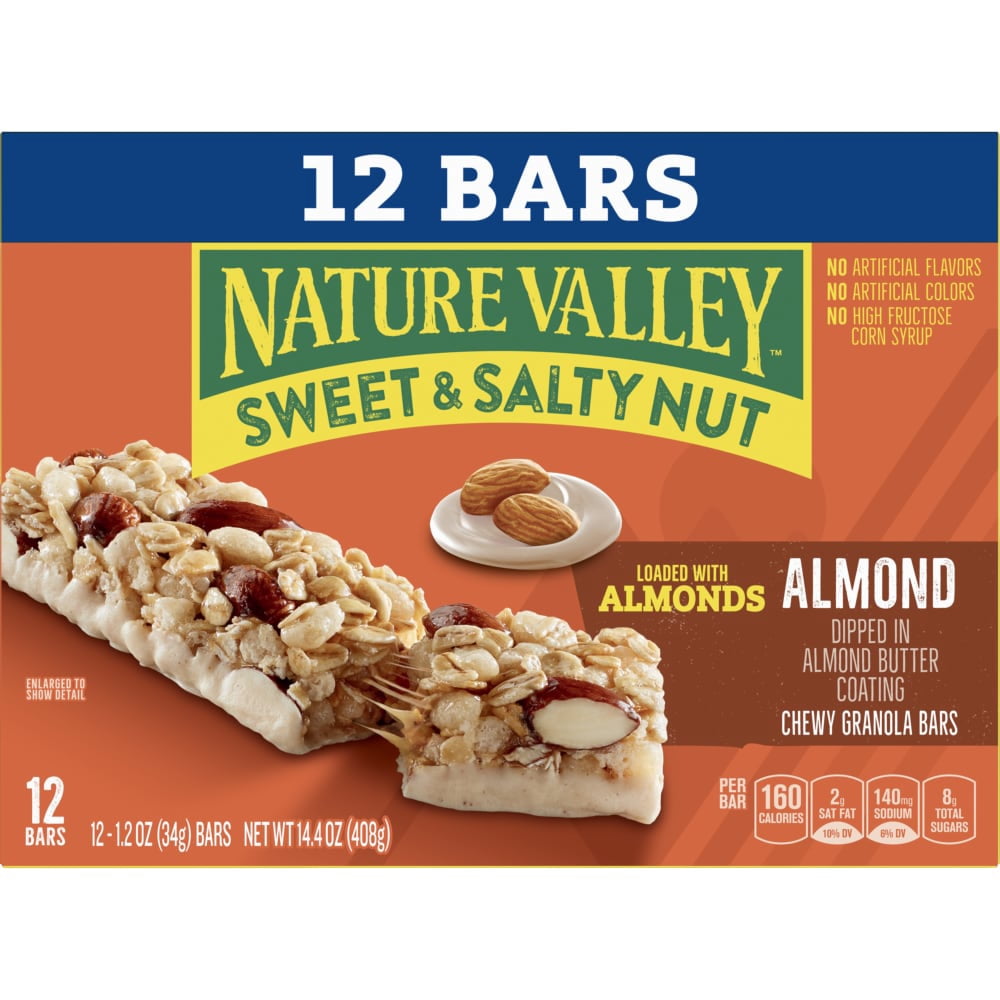 Nature Valley Sweet & Salty Nut Almond Granola bars 12 ct / 1.2 oz - 5 Pack