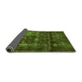 thumbnail image 2 of Ahgly Company Indoor Round Abstract Green Modern Area Rugs, 6' Round, 2 of 4