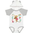 thumbnail image 3 of Inktastic Woodland Moose Spring Flowers Girls Baby Bodysuit, 3 of 5