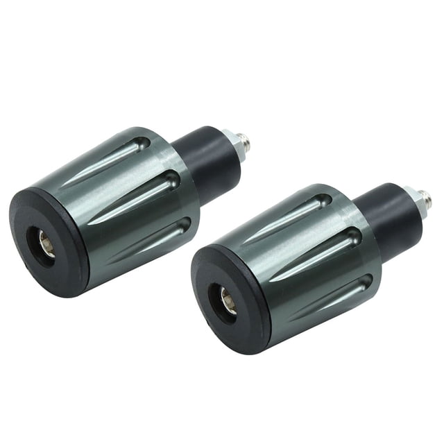 2 unids titanium tono de aleación de aluminio 17mm tapa del extremo del agarre del manillar para la motocicleta