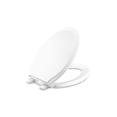 thumbnail image 1 of Kohler 4734-RL-0 Rutledge READYLATCH Quiet Close Elongated Toilet SEAT, White, 1 of 5