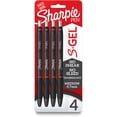 thumbnail image 2 of Sharpie S-Gel Retractable Gel Pen Medium Point Red Ink 4/Pack (2169763), 2 of 4