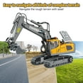 thumbnail image 5 of Welan remote control excavator toys, rechargeable remote control construction excavator vehicle toys, suitable for 8-12 years old children's educational birthday gifts Christmas gifts, 5 of 11