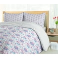 thumbnail image 5 of Ambesonne Ethnic Duvet Cover Set, Mandala Center Dreamcatchers, 2-Calking, White Sky Blue and Pink, 5 of 7