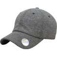 thumbnail image 1 of MELANGE CLASSIC BASEBALL DAD HAT CAP, 1 of 5