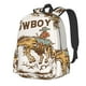 thumbnail image 1 of Disketp Cowboy Up Vintage Wild West Mochila Escolar de Gran Capacidad y Peso Ligero, Mochila de Viaje Ideal para Escuela, Trabajo y Uso Diario, Cómoda y con Estilo, 1 of 8