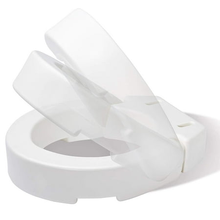 Raised Toilet Seat - Elongated Carex® 3-1/2 Inch White 300 (Best Toilet Seat Height)