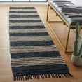 thumbnail image 2 of SAFAVIEH Vintage Leather Crawford Striped Runner Rug, Black/Natural, 2'3" x 9', 2 of 8