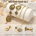 thumbnail image 6 of WHIPPY Womens Metal Waist Chain Belt Western Belts for Dresses Jeans, 6 of 7
