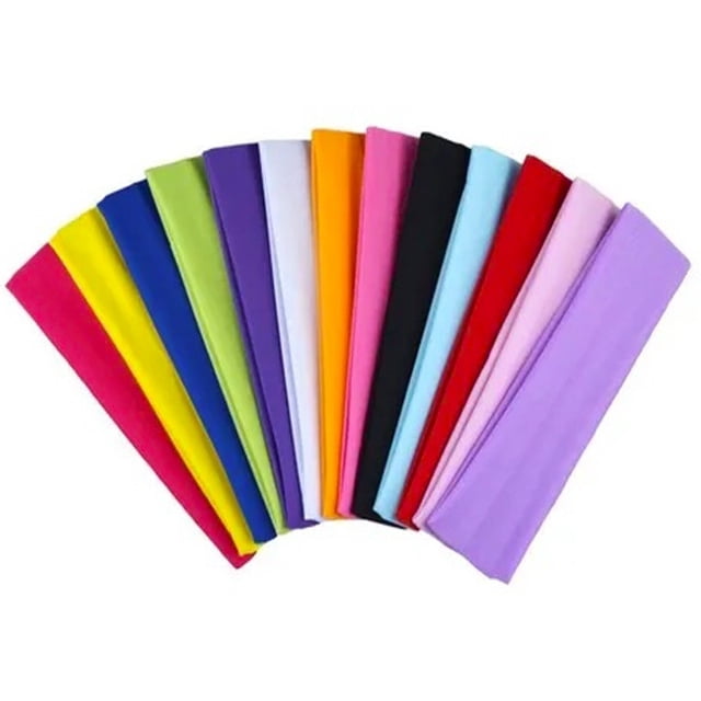Diadema Sport MAGENTA De Algodon 12 piezas surtidas