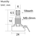 thumbnail image 1 of Pots Audio Taper Potentiometers Pot For Electric Guitar(set Of 4), 1 of 4