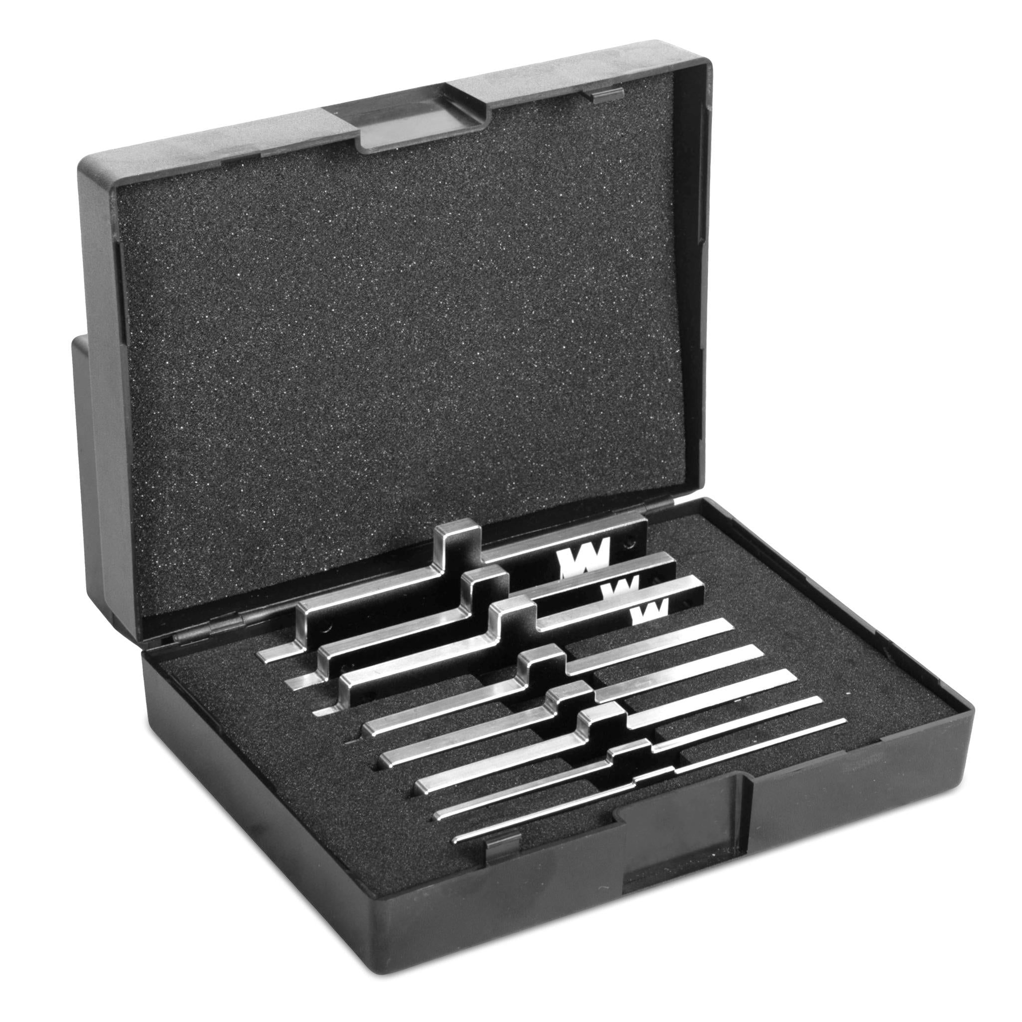 WEN 10408 Aluminum Precision Setup Blocks, Eight-Piece Gauge Set for Router Tables, Table Saws, Band Saws, and Woodworking