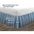 thumbnail image 5 of SGI Bedding 21 Inch Ruffled Bed Skirt | Microfiber Bed Skirt | Fade Resistant, Wrinkle Free, Anti-static, Decorative, Extra Storage Space, Clutter-Free |King, Mediterranean Blue, 5 of 8