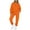 Orange, variant on Turilly Women's Clothes Sets for Comfort Women's Fashion Casual Stand Collar Long Sleeve Zipper Tops Sweatshirt with Pocket and Drawstring Pants Suits Set