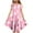 #0123-Multicolor, variant on Cowsor Big Girls Short Sleeve Round Neck Ruffle Cap Sleeve Dress Easter Print Waist Cinched Design with Pockets Layered Summer Outfit for 4 to 15 Years Old Holiday