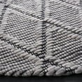 thumbnail image 3 of SAFAVIEH Marbella Aniyah Diamond Area Rug, Light Grey/Black, 6' x 6' Round, 3 of 8