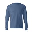 thumbnail image 2 of Hanes - Authentic Long Sleeve T-Shirt - 5586 - Denim Blue - Size: M, 2 of 3
