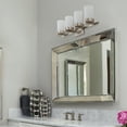 thumbnail image 3 of C Cattleya 4-Light Satin Nickel Vanity Light with Frosted Glass Shade, 3 of 6