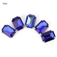 thumbnail image 1 of 10 Uds. De diamantes de imitación rectangulares para coser, garra de cristal, accesorios de ropa DIY (azul), 1 of 8