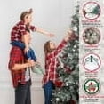 thumbnail image 3 of 9 ft Pre-lit Flocked Royal Majestic Fraser Fir Artificial Christmas Tree with 800 LED Lights Sure-Lit Pole® Metal Stand Green, 3 of 6