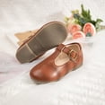 thumbnail image 4 of Zapatos Fromosa Mary Jane para niñas pequeñas, sin cordones, color marrón, talla 4.5, 4 of 7