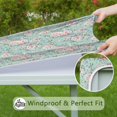 thumbnail image 6 of Pioneer Flower Floral Print Pattern Square Fitted Tablecloth with Elastic Edge,Square Table Cover,Washable Elastic Table Cover for Home Kitchen Party Decor 34"x34", 6 of 6