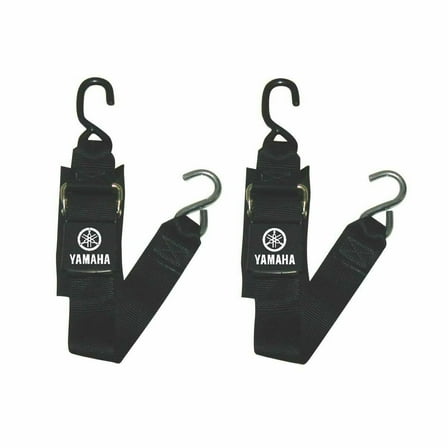 Yamaha Boat Watercraft PWC Black Tie Down Strap Set (2 Count)