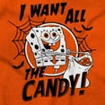 thumbnail image 2 of SpongeBob Halloween All The Candy Romper Boys or Girls Infant Baby Brisco Brands NB, 2 of 6