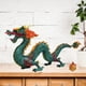 thumbnail image 3 of Adornos de Bestia Mítica Oriental CUTICAT de Chino Simulado Figura de dragón azul, 3 of 8