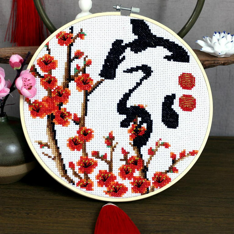 Cross Stitch Embroidery Frame Wood, Stitch Foot, Adjustable Cross Stitch  Hoops Floor Stand, Height 29-40 Hemisphere 21cm