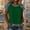 Army Green, variant on LJEFF Women's Waffle Knit Denim Raglan T-Shirt, Comfort Colour Clash Casual Crew Neck Summer Tops White