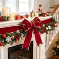 thumbnail image 4 of Christmas Wired Ribbon with Gold Trim, Plaid Fabric Ribbon Roll, Gift Wrapping Wreath Tree Decor, 4 of 6