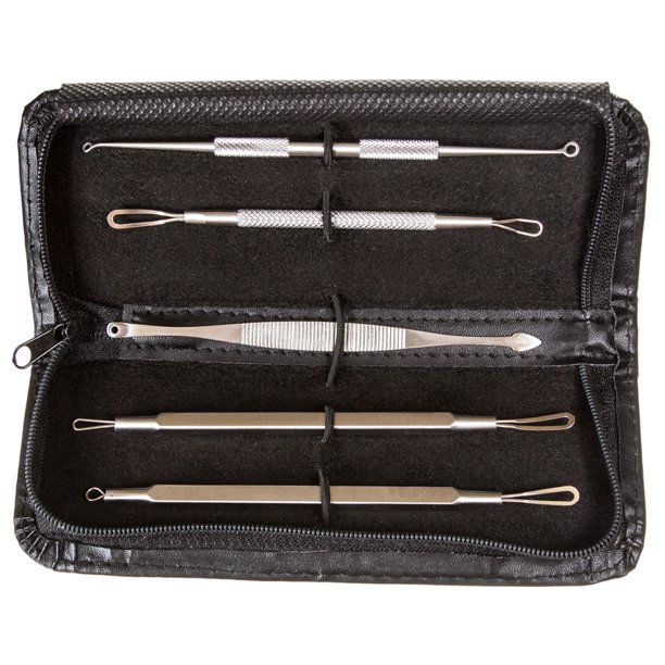 Blemish Blackhead Remover 5 Piece Set Extractor Tools Pimple Removal