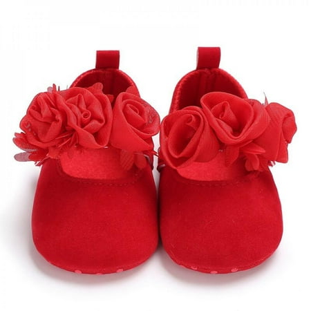 

Xinhuaya Cotton Farbic Baby Shoes Newborn Girl Princess Dress Mary Jane Lovely Soft Sole Shoes