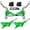 HB-CP4-Front+Rear-Green, variant on BUCKLOS Zoom H876E 2-PIN 4 Pistons Hydraulic Disc Brake Set E-Bike Electric Power Off Brake,Left Front 43.7in Right Rear 73.2in with Caliper IS/PM Adapter for ebike/Road Bicycle/MTB Aluminum