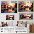 thumbnail image 4 of Designart "Serene Syros Landscape II" Oversized Coastal Wall Art - Coastal Blue Coastal Port Entryway Wall Art Print, 4 of 4