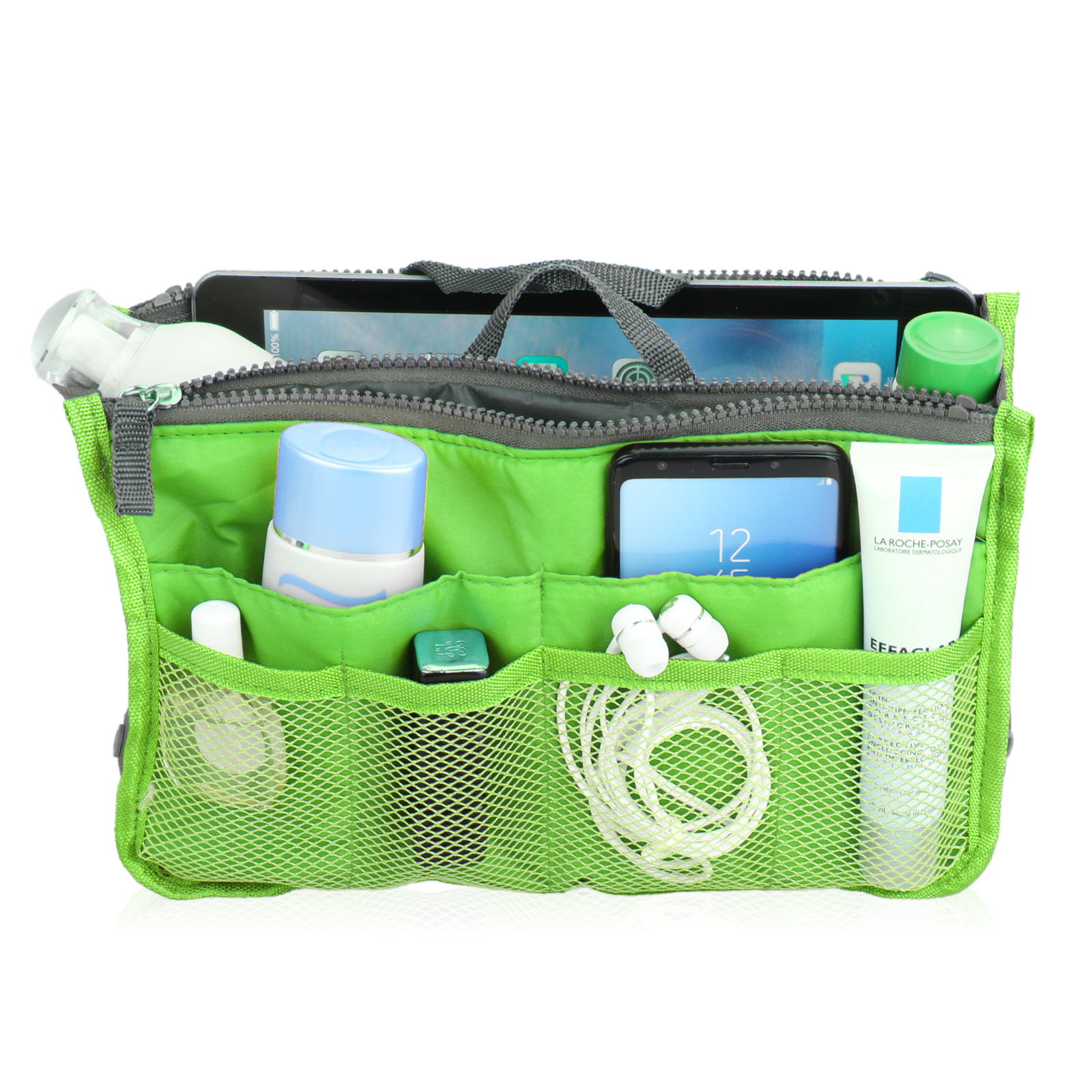 Travel Insert Handbag, Handbag Organizer Multi-Pocket Travel Cosmetic Makeup Purse Insert Liner ...