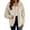 Beige, variant on XFLWAM Fleece Jacket for Women Fuzzy Full Zip Sherpa Jackets Warm Casual Stand Collar Winter Coats Outerwear with Pockets