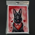 thumbnail image 3 of Black German Shepherd My Valentine Greeting Cards Pack of 8 7 in x 5 in, 3 of 3