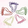 thumbnail image 3 of Shisuyan 24Pcs Lovely Little Feet Shaped Photo Clips Paper Clips Creative Note Clips Paper Pin for Party Gift Office, 3 of 9